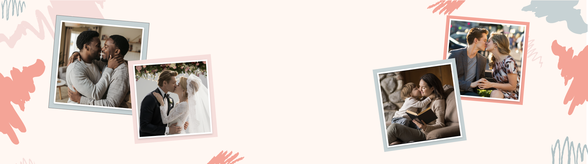 Fotomontagens de Beijos IA