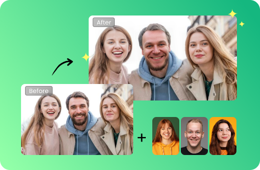 Troca de Múltiplos Rostos Grátis